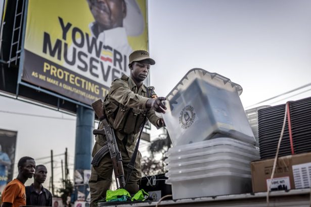 Museveni claims win as opposition leader goes into hiding : NPR