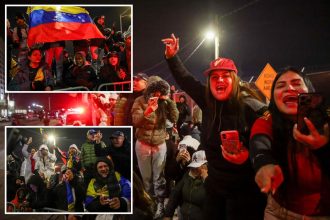 Nicolás Maduro, wife greeted by jeers of ‘down with the dictator’ by hundreds of revelers at Brooklyn lock up