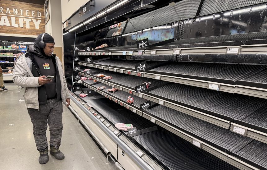 Panic buying ahead of the winter storm isn’t preparedness. Here’s who it hurts.