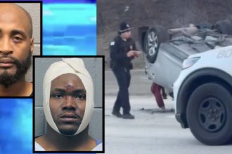 Parolee among three accused of firing guns before expressway rollover crash