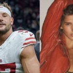 (Pics) Nick Bosa’s GF Ella Ailiff poses in Louis Vuitton strapless top and white shorts while declaring “not everyone’s cup of tea”
