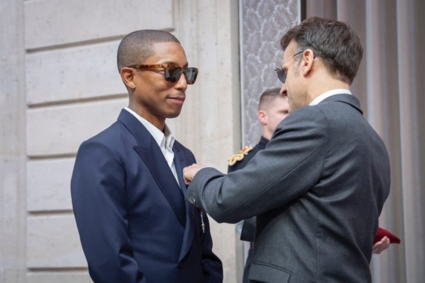 Pharrell Williams Knighted by France During Paris Fashion Week