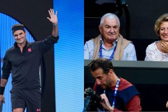 Roger Federer’s father Robert melts hearts with heartwarming gesture recording son on his phone at Australian Open Ceremony