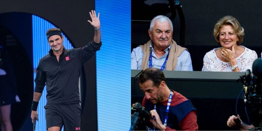 Roger Federer’s father Robert melts hearts with heartwarming gesture recording son on his phone at Australian Open Ceremony