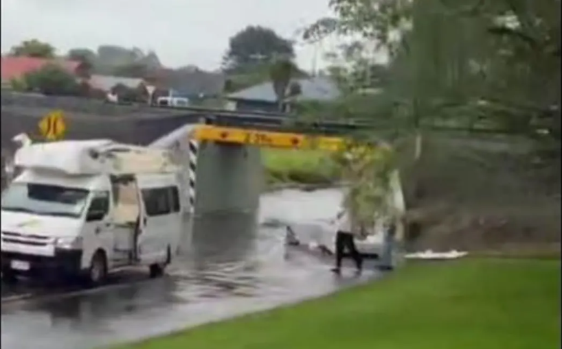 Roof ripped off campervan at country’s most-hit underpass