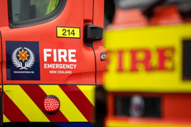 SH8 closed as truck rolls near Lawrence