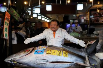 Single tuna sells for record .6m at Tokyo fish market