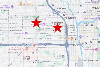 Six men rob victim at gunpoint in West Loop; 2nd robbery reported nearby