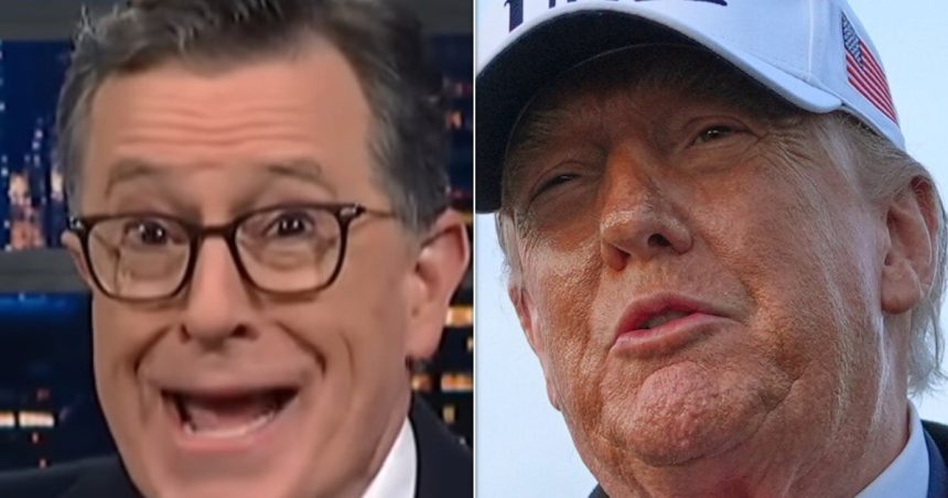 Stephen Colbert Spots The Most Bizarre Party Trump’s Ever Had