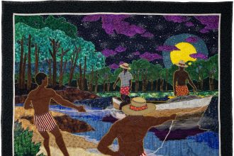 Steven Towns’ Quilted Works Emphasize Black Joy as Resistance in ‘Safer Waters’ — Colossal
