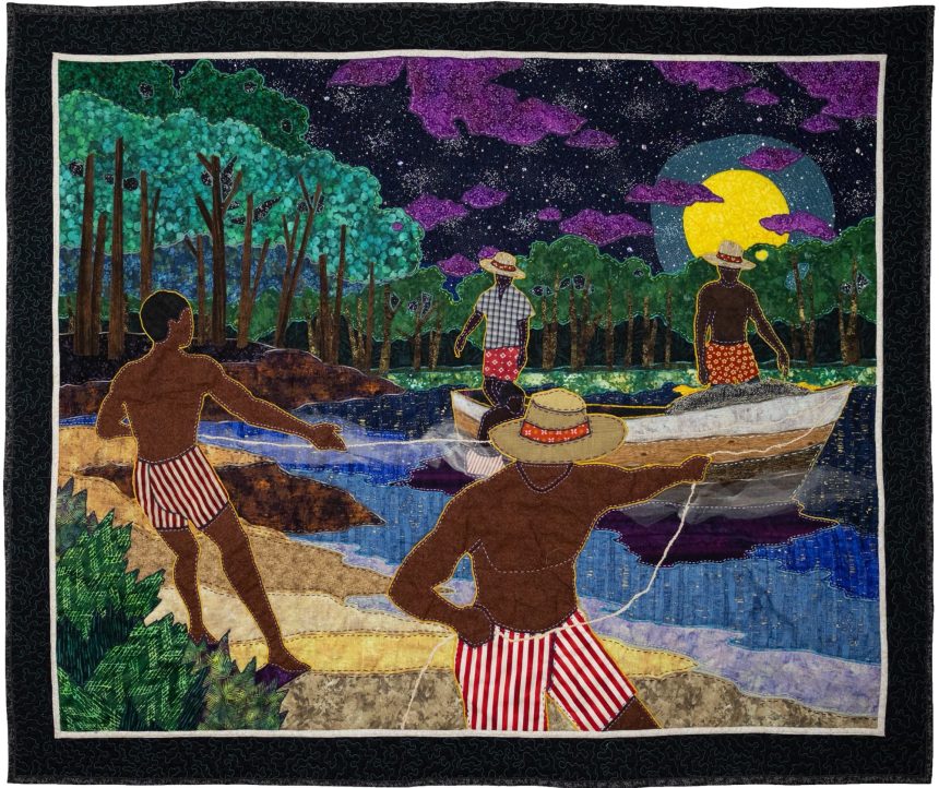 Steven Towns’ Quilted Works Emphasize Black Joy as Resistance in ‘Safer Waters’ — Colossal