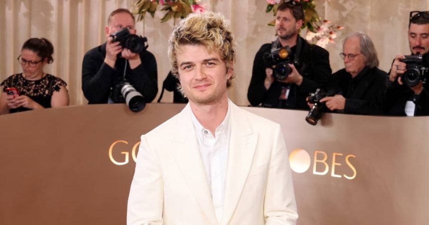 Stranger Things Star Joe Keery Debuts Blond Hair at the 2026 Golden Globes