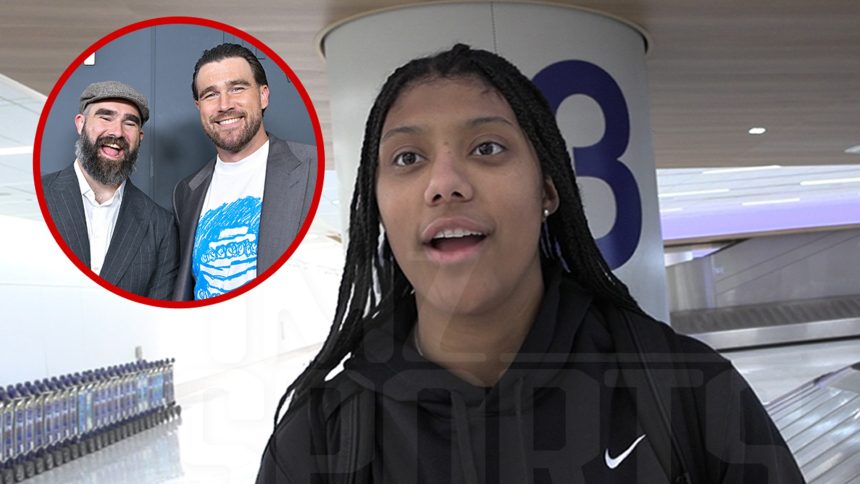 Team USA’s Laila Edwards Thanks Kelce Bros. for Helping Family Go To Olympics