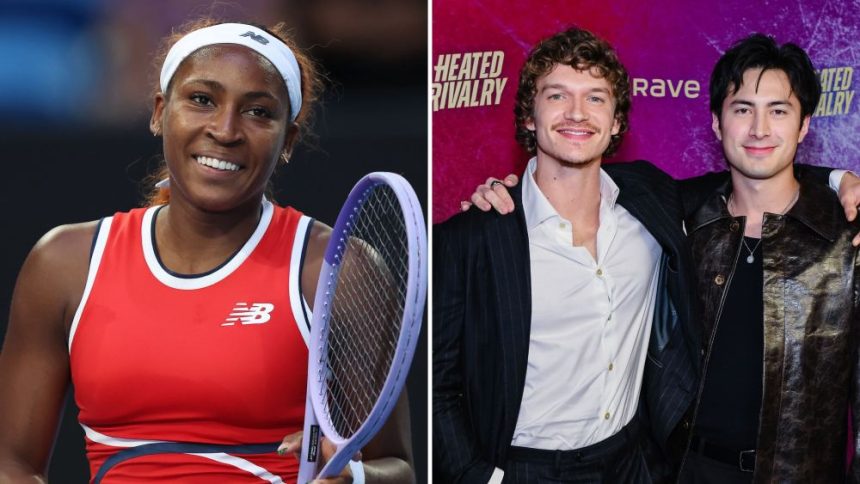 Tennis Champ Coco Gauff Invites Connor Storrie, Hudson Williams to Match