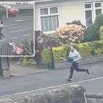 Terrifying video shows maniac chasing UK cop with a chainsaw