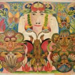 The Verdant ‘Lost World’ of Minnie Evans Comes Alive in Vivid Mixed-Media Drawings — Colossal