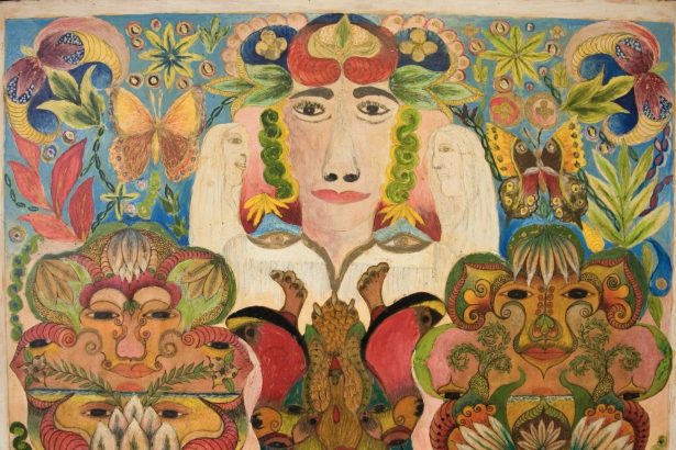 The Verdant ‘Lost World’ of Minnie Evans Comes Alive in Vivid Mixed-Media Drawings — Colossal