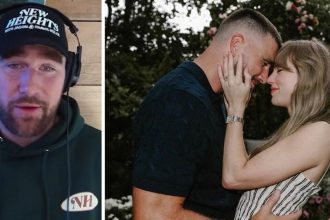Travis Kelce Says ‘Taylor Swift’s Gonna Kill Me’ Over ‘Wood’ Lyric