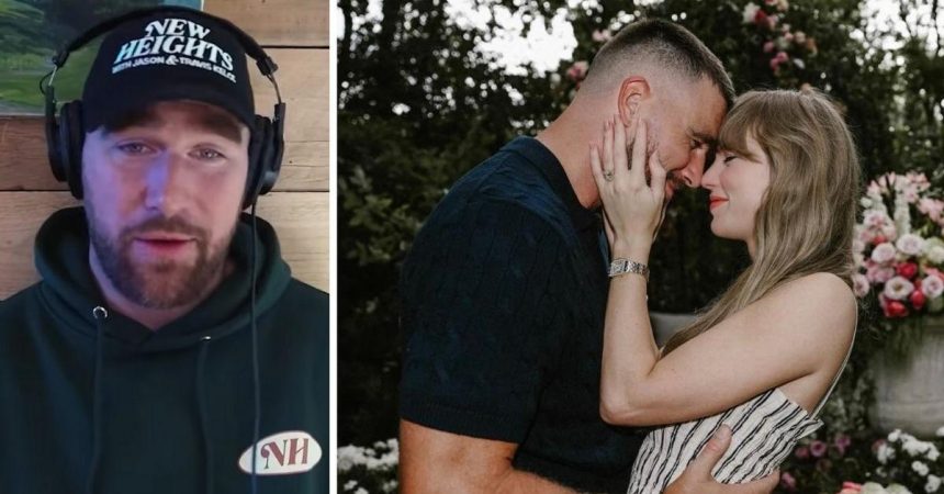 Travis Kelce Says ‘Taylor Swift’s Gonna Kill Me’ Over ‘Wood’ Lyric
