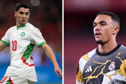 Trent Alexander-Arnold reacts on live stream as Real Madrid teammate Brahim Diaz missing Panenka penalty in AFCON final