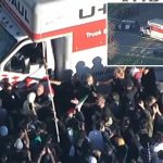 U-Haul plows into massive crowd at Iran protest in LA: video