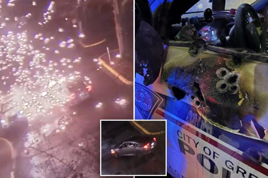 Video shows South Carolina police officer ambushed in patrol car in explosion of gunfire; suspect found dead after shootout