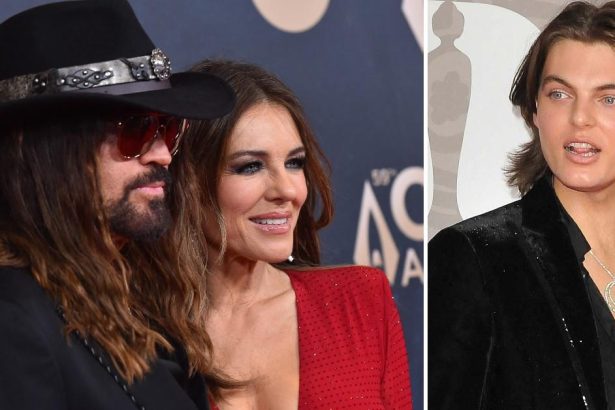 Why Liz Hurley’s Romance With Billy Ray Cyrus Is Straining Bond With Son