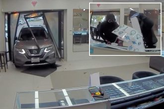 Wild video shows thieves ramming SUV in M jewelry heist