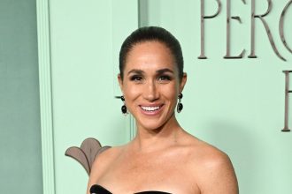 Meghan Markle Embraces Old Hollywood Glamour To Go Solo at the Fifteen Percent Pledge Gala