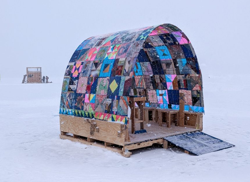 A Quilted Ice Hut on a Minnesota Lake Celebrates Community, Agriculture, and Craft — Colossal