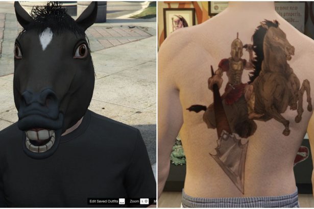 All free Horse Tattoos and Masks in GTA Online Lunar New Year event