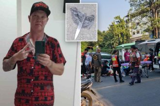 American tourist beaten, stabbed to death in Bangkok after begging Thai girlfriend to take him back in love triangle horror