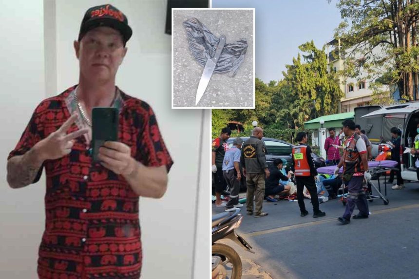 American tourist beaten, stabbed to death in Bangkok after begging Thai girlfriend to take him back in love triangle horror