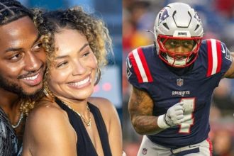 Antonio Gibson’s pregnant wife Victoria fires off sassy message to Patriots chaneling Rihanna after team releases veteran RB
