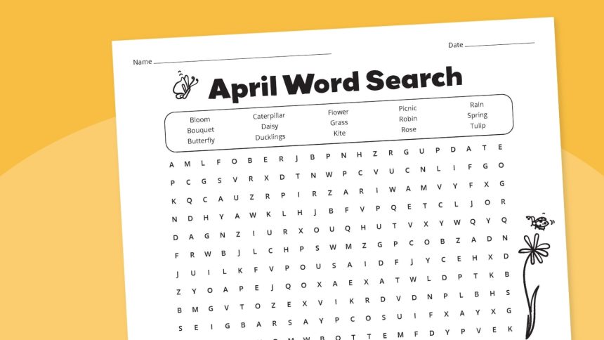 April Fools’ Day Unsolvable Word Search (Free Worksheet)
