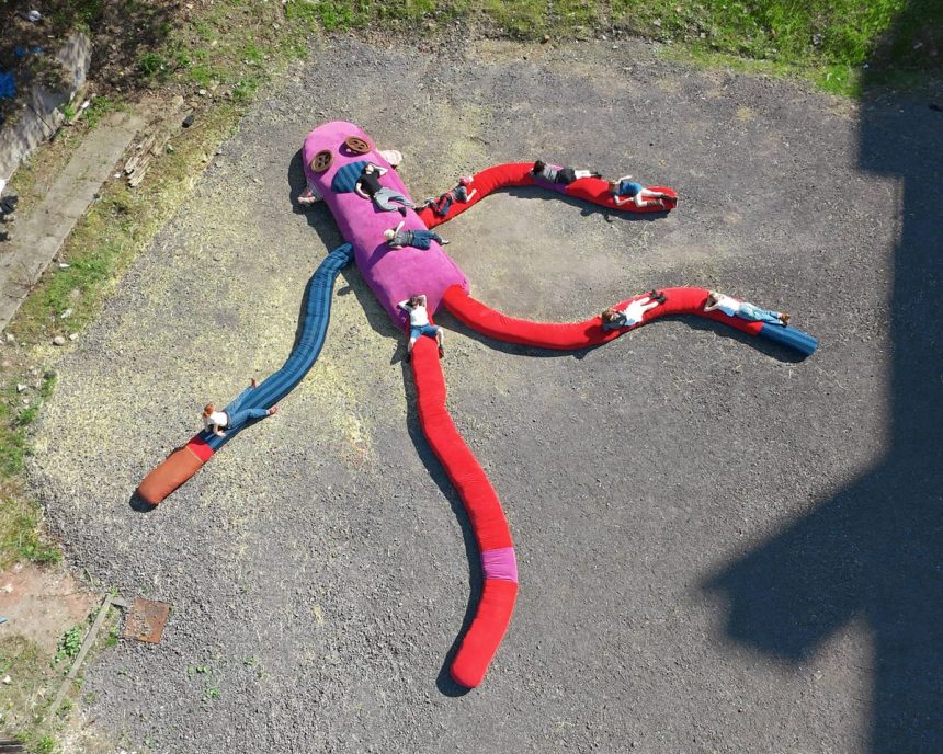 Artist Sets Guinness World Record for Largest Sock Monkey