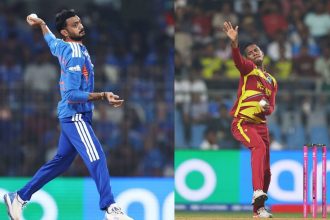 Axar Patel vs Akeal Hosein