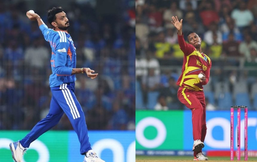 Axar Patel vs Akeal Hosein