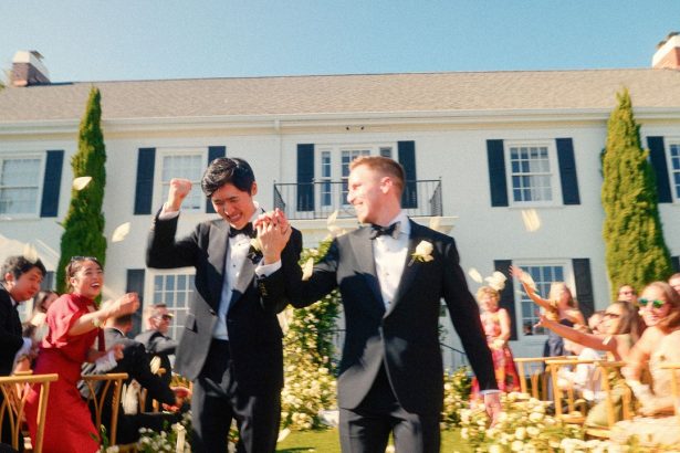 The Grooms Wore Louis Vuitton, Ralph Lauren, and Custom Hanbok for Their Seattle Wedding