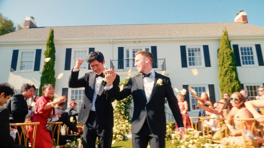 The Grooms Wore Louis Vuitton, Ralph Lauren, and Custom Hanbok for Their Seattle Wedding
