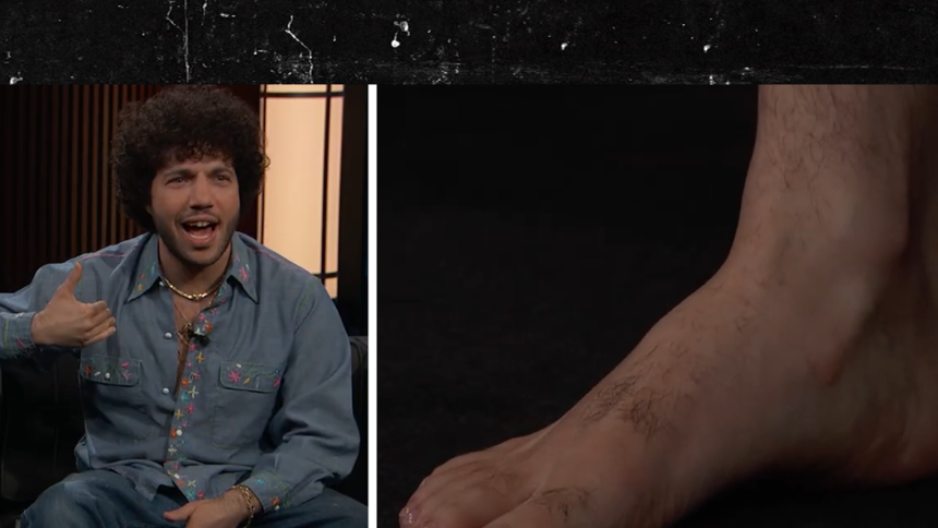 Benny Blanco Defends Viral Filthy Feet, Bares His Sole on ‘Kimmel’