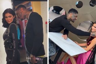 Blueface Chokes Wax Statue of Zendaya, on Video