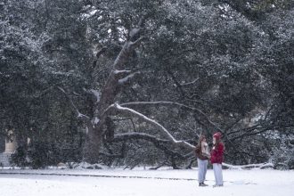Bomb cyclone brings bitter cold and snow to the Southeast : NPR