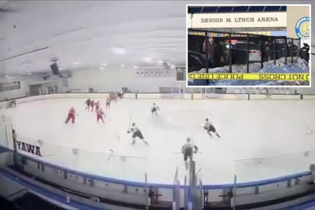 Chilling livestream footage captured moment shooting broke out at RI hockey game, killing 2 and injuring 3