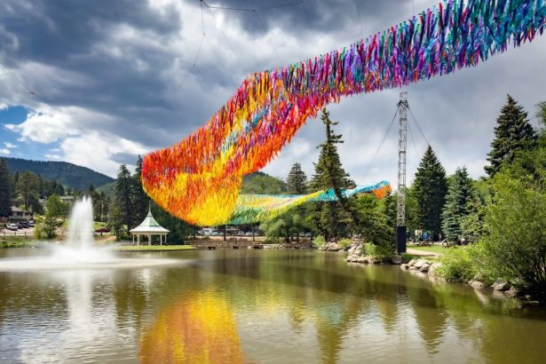 Colorful floating sculptures will fly over downtown Denver this summer