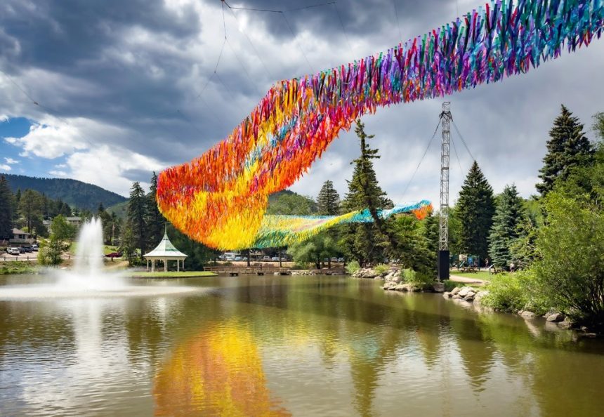 Colorful floating sculptures will fly over downtown Denver this summer