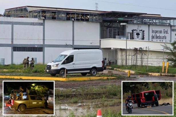 Convicted criminals on the loose in Mexico after thugs ram prison gate during riot over cartel killing