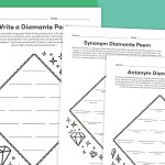 Diamante Poem Worksheets (Free Printable Bundle)