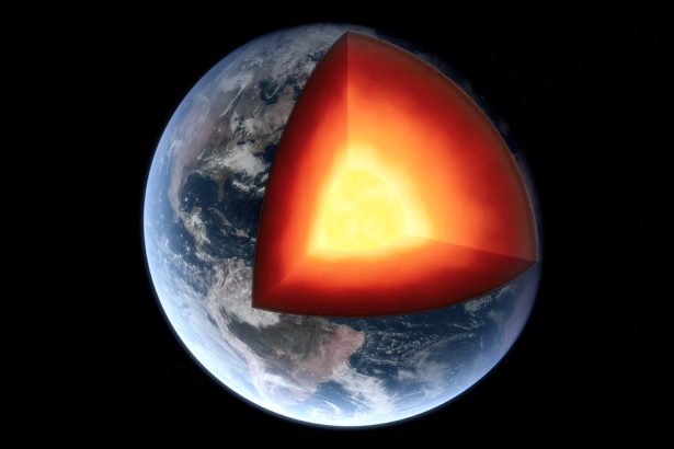 Earth’s core may hide dozens of oceans of hydrogen