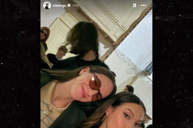 Eileen Gu Hangs With Caitlin Clark At Prada Fashion Show